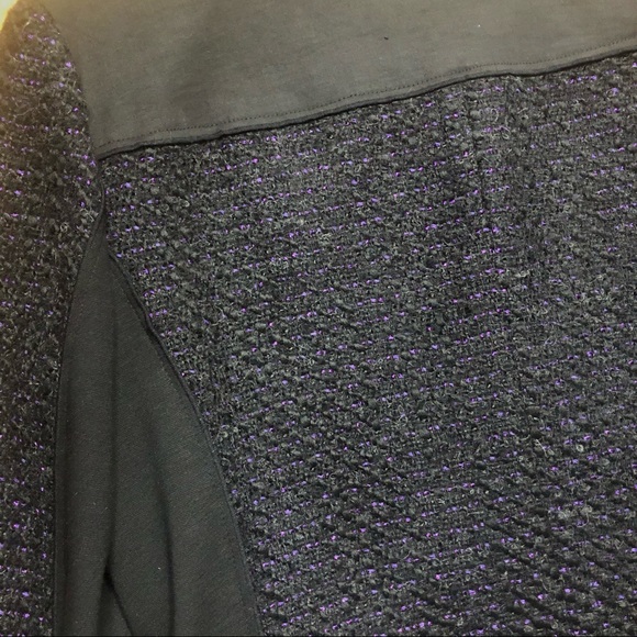 ELIE TAHARI COLLARLESS TWEED BLAZER - Picture 7 of 8